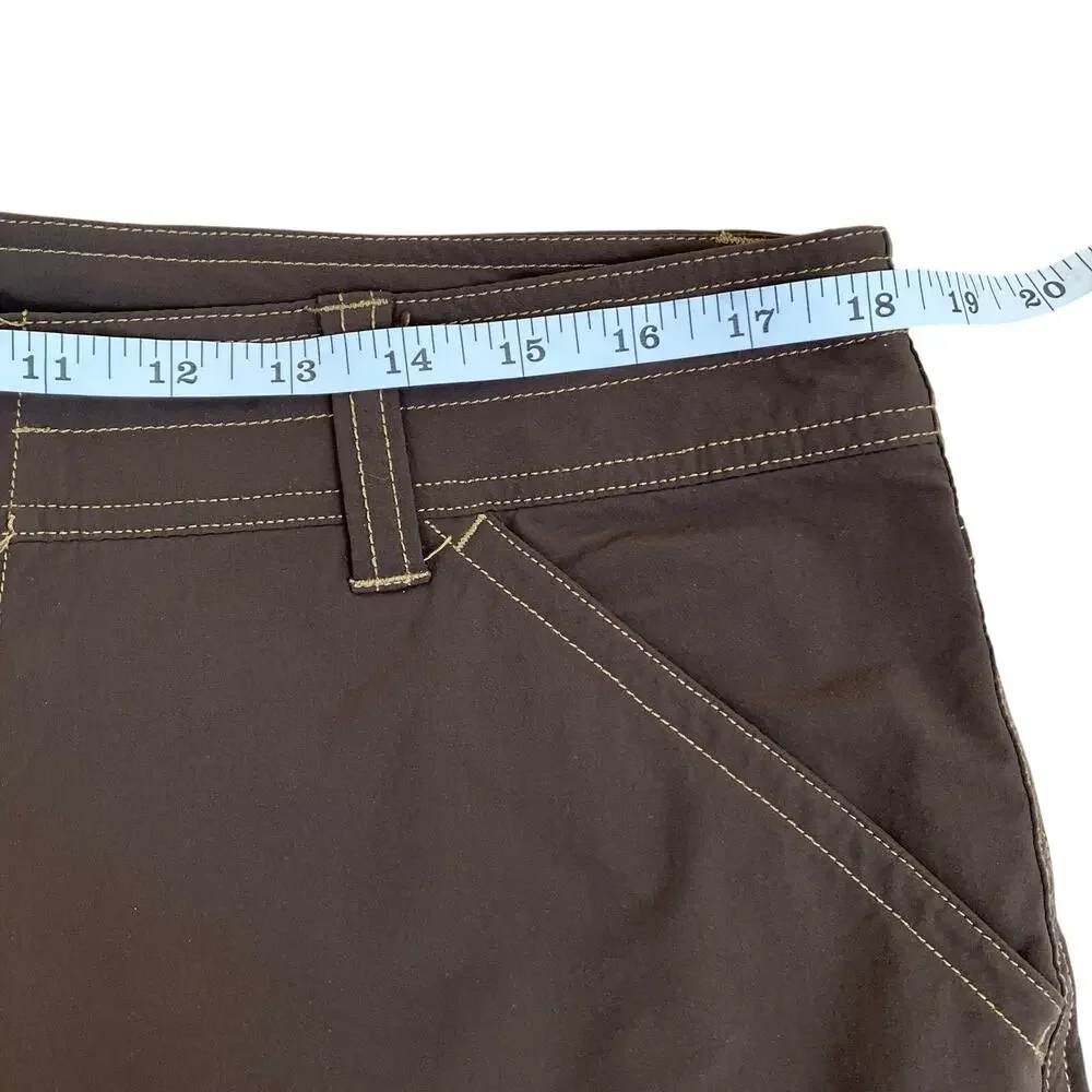 Kuhl Mens 36 x 12” Inseam Renegade Shorts Brown Cargo Nylon Outdoors READ